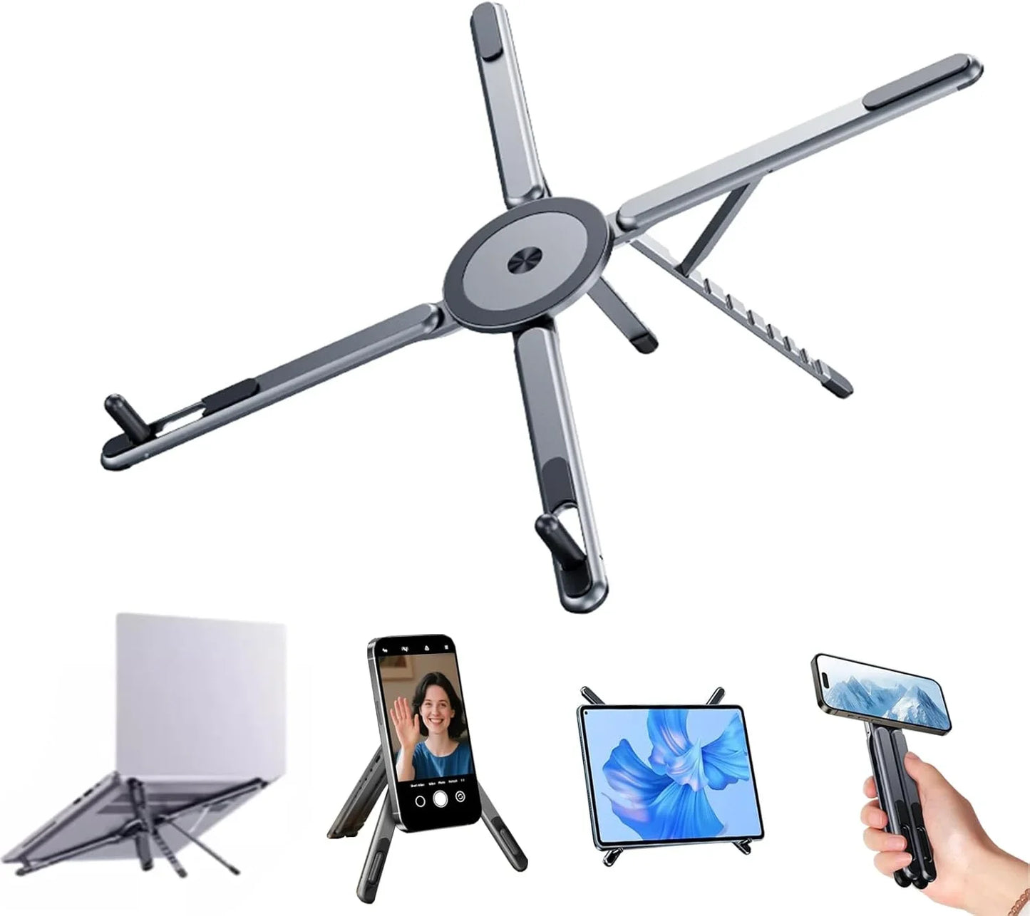 Support multifonctions pour téléphone, tablette et PC portable compatible avec magsafe
