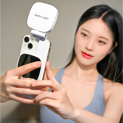 Mini ring light avec miroir