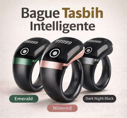 Bague intelligente tasbih 3 en 1 avec 3 anneaux