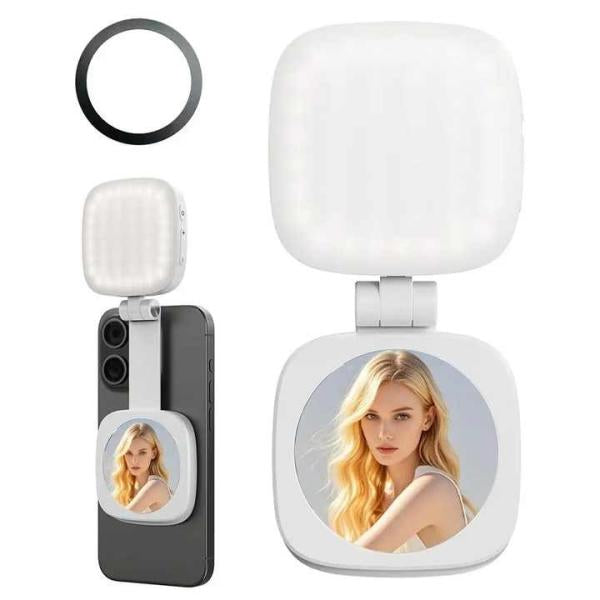 Mini ring light avec miroir
