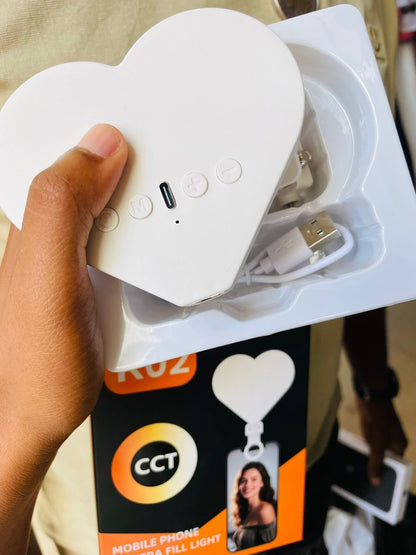 Mini Led portable en forme de coeur
