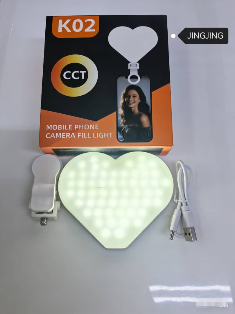 Mini Led portable en forme de coeur