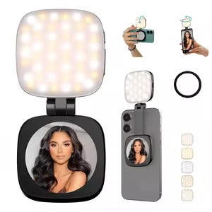 Mini ring light avec miroir