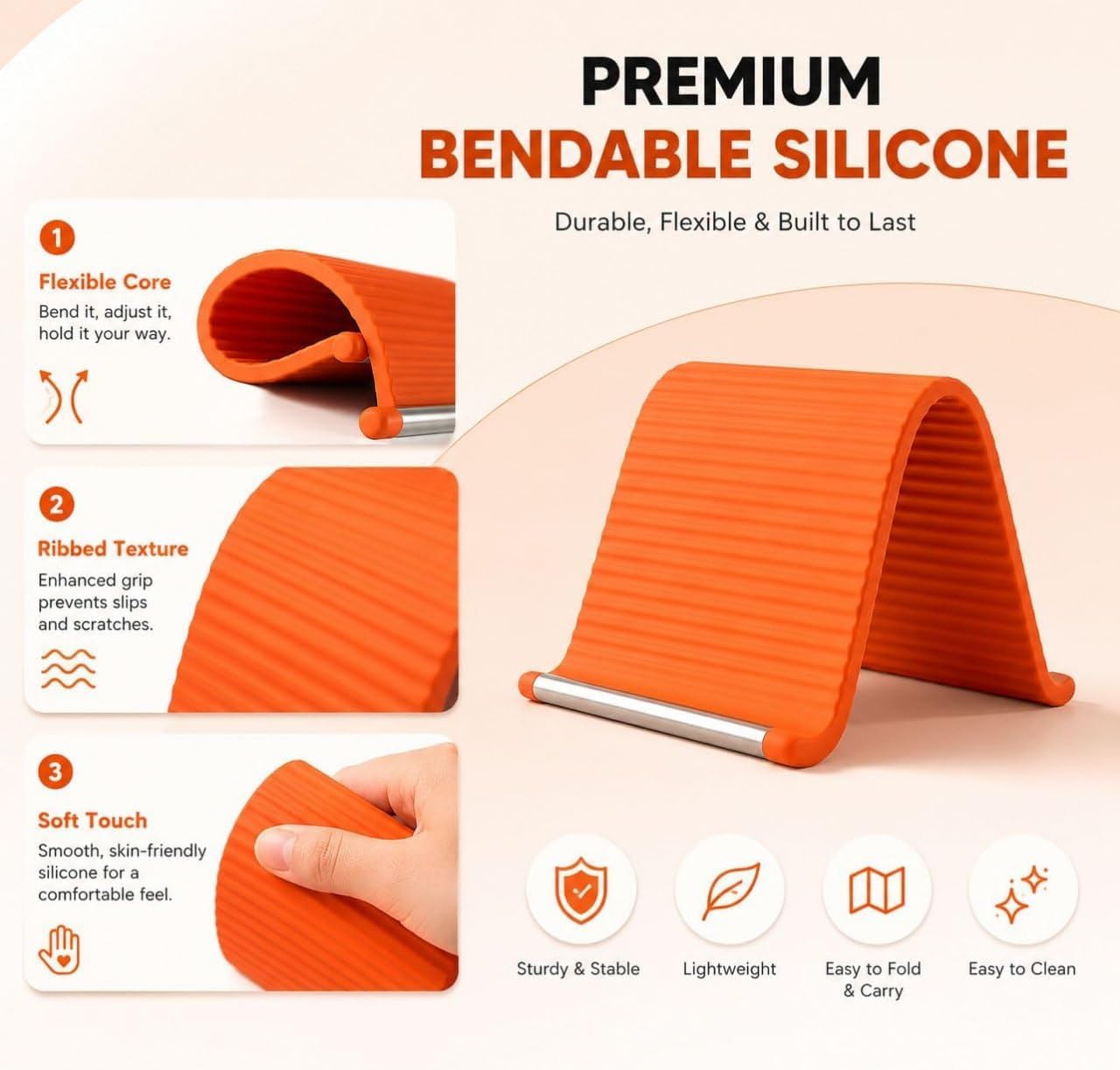 Support multifonctions en silicone
