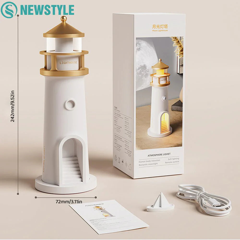 Lampe décorative  avec projection lune et Bluetooth speaker
