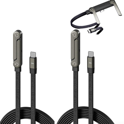 Câble de charge rapide ( 240W) 2 en 1 avec support de téléphone intègré
