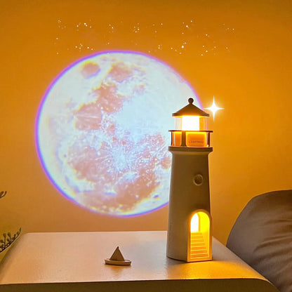 Lampe décorative  avec projection lune et Bluetooth speaker